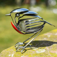 跨境便携式热销新Scrap Metal Art Sculpture知更鸟金属艺术雕塑