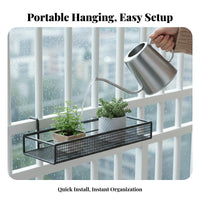 Railing Planter Rack Hanging Design Railing Planter Basket toolat no extra cost Installation