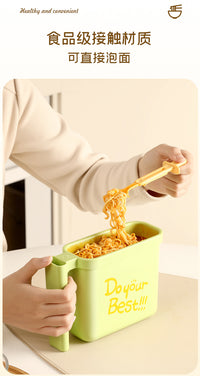 Disposable Instant Noodle Bowl with Lid