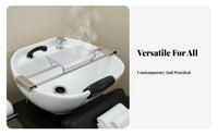 Reduces Pressure Hair Washing Neck Pillow Waterproof Shampoo Bowl Neck Rest Ergonomic Design for Hairstylists, Home Users