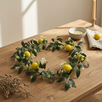 Artificial Lemon Vine Garland Easy to Shape Lemon Foliage Garland Reusable