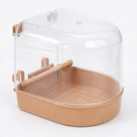 Bird Bath Tub for Cages, Pet Bird Bath Box, Hanging Bathtub Bird Cage Accessory, #variant:Blue