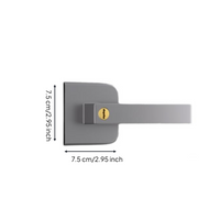 Extremely Narrow Aluminum Alloy Door Lock, Modern Handle for Bathroom, Bedroom, Glass Hinge Doors, Universal Installation