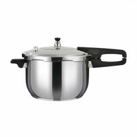 Multi-Cooktop Compatible Stainless Steel Pressure Cooker Large Capacity Stainless Steel Pressure Pot Heat-Resistant Handles Fast Cooking Pot Energy Saving for Families, Home Use