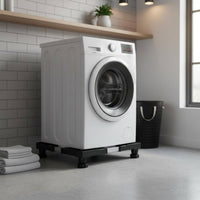 Adjustable Appliance Stand Versatile Adjustable Fridge Stand Sturdy Feet Rolling Washer Pedestal for Laundry Room