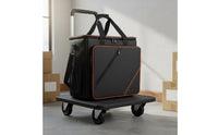 Large Capacity Desktop Computer Carrying Case Trolley Design Rolling Desktop PC Bag Wheels Computer Computer Case Travel Bag Wear-Resistant for Moving