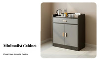 Dining Room Storage Cabinet Multifunctional Sideboard Buffet Cabinet Large Capacity Organization Furniture Raised Countertop Fence Elevated Base Suitable for Apartment Dwellers Renters Hallway Kitchen Dining Room