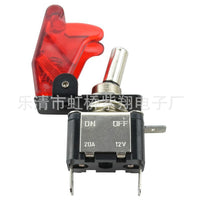ASW-07D Illuminated Toggle Switch for Car Modification, 12V, Red/Blue LED Fog Light Switch