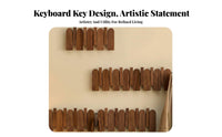 Keyboard Key Hanger Decorative Flip-down Hook Rack Modern Aesthetic for Living Room