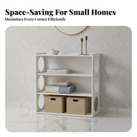Fluted Glass Credenza Modern and fashion console table Cabinet Sliding Doors for Home Office