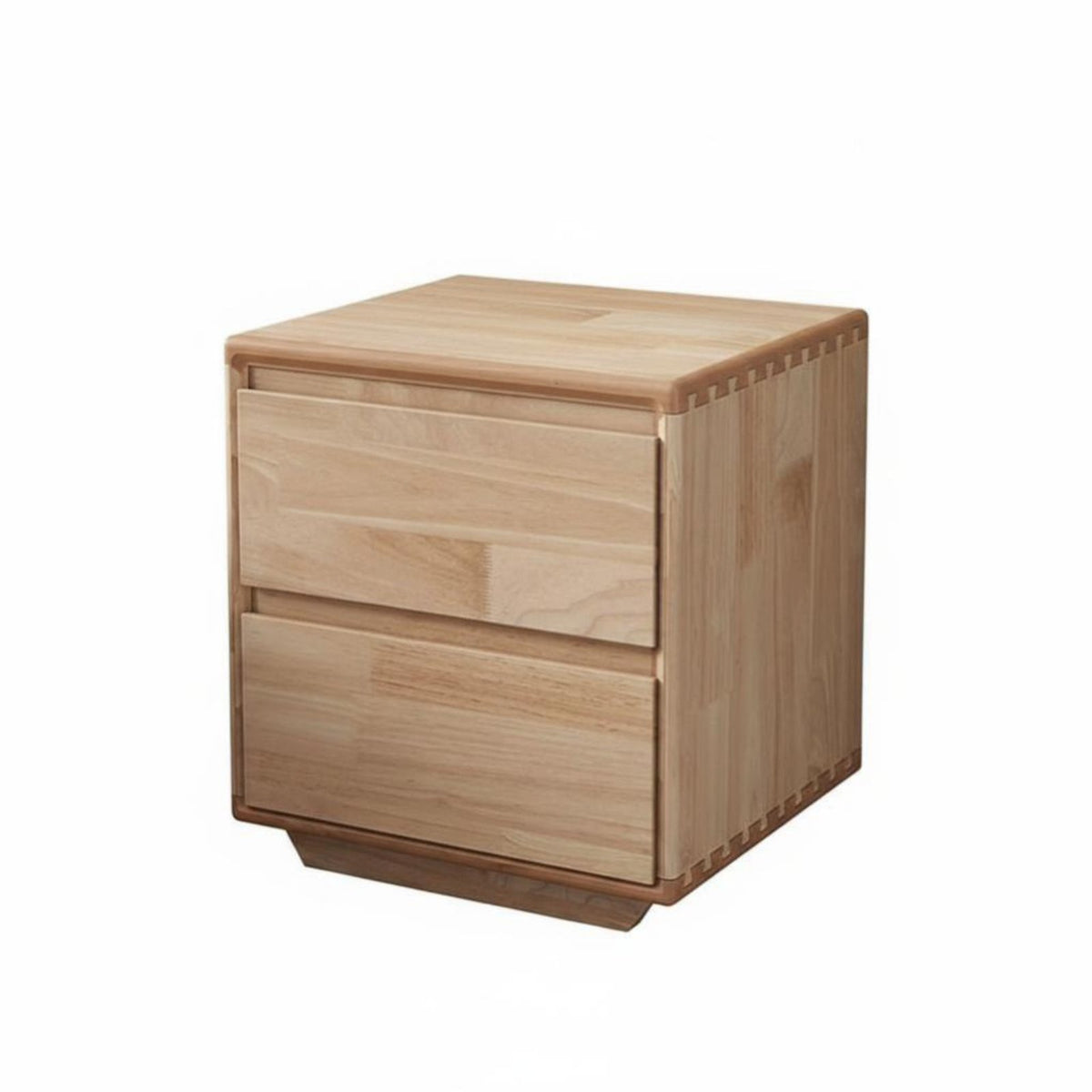 Wooden Nightstand with Drawer Mortise and Tenon Joint Bedside Table for Bedroom