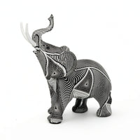 Resin Elephant Figurine Decorative Statue Compact for Office