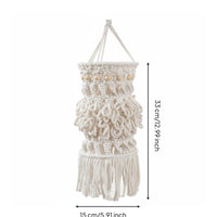 Nordic Inspired Macrame Lamp Shade Handmade Macrame Lampshade Handwoven Bohemian Hanging Lamp Shade Decorative Accent for Bedroom, Cafe
