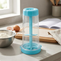 Rotating Flour Sifter Cylindrical Handheld Sifter Cup Clear