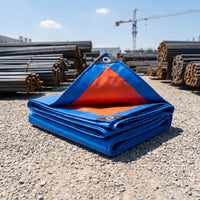 Tarpaulin with Grommets Tear-Resistant Heavy Duty Tarp Versatile Tarp with Grommets for Construction Site
