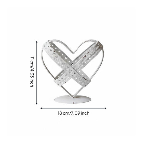 Retro Heart Ornament Distressed Finish Home Decor Retro Design House Decoration for Wedding, Photo Photography