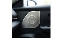 4 Pieces Perforated Door Speaker Grille Trim Shiny Speaker Cover Trim Long-Lasting Replacement for Car Owners