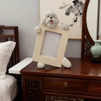 Dog Photo Frame Textured Decor Decorative for Desk