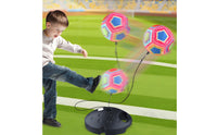 Tethered Soccer Practice Aid with Weighted Base Portable Soccer Return Practice Aid Elastic Stable for Backyard