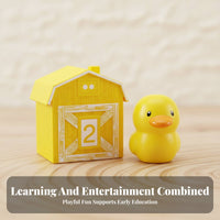 20 Pieces Develops Fine Manual Dexterity Skills Numbered Barn Matching Set Promotes Hand-Eye Coordination Farm Creature Barn Toy Materials