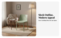 Armless Molded Chair Stackable Molded Shell Chair Modern Design Lightweight for Renters, Cafe, Meeting Room