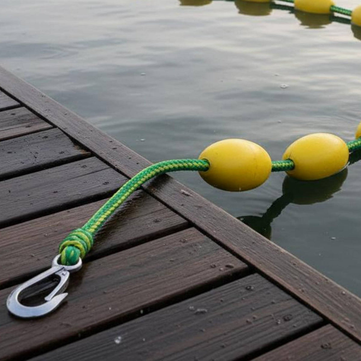 Boat Tow Rope with Floats High Visibility Buoyant Towable Tube Rope 304 Stainless Steel Hook Boat Tow Harness for Tubing, Water Skiing