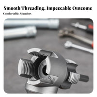Long-Lasting Internal External Pipe Threader Wear Resistant Water Pipe Thread Repair Tool Blade for DIY Enthusiasts, Plumbing Installation