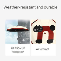 Large Folding Automatic Umbrella, Windproof, Cartoon