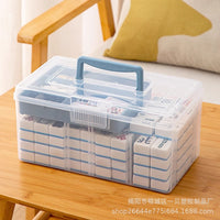 Mahjong Tile Storage Box Large Plastic Empty Case for Home Use