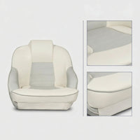 Pilot's Bucket Seat High-Back Helmsman Seat Extended-Use Comfort for Captains, Anglers, Yachts