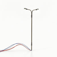 Double-Head Model Light Battery Powered Miniature Street Light for Diorama