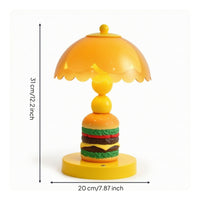 Hamburger Lamp Whimsical Veilleuse De Bureau Warm for Bedroom