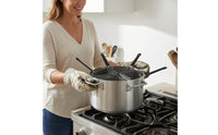 Pasta Cooker Insert Set Aluminum Multi-Hole Noodle Boiler Stainless Steel