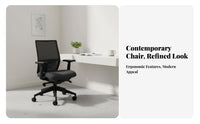 Ergonomic Task Chair Support Ergonomic Mesh spine wheel Adjustable Height Rolling Casters for Remote Workers, Study Room