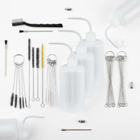 24 Pieces Spray Cleaning Set Multi-Purpose Nozzle Brush and Bottle Set