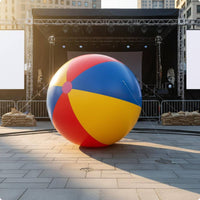 Inflatable Beach Ball Panel Design Water Toy Easy to Inflate