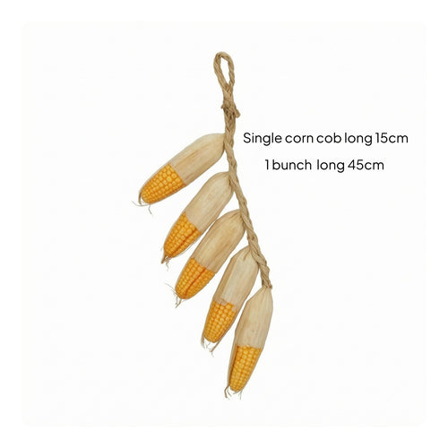 Corn Hanging Decoration Lifelike Hanging Corn String Decor Reusable for Home