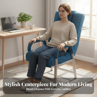 Padded Folding Lounger Foldable Design Recliner Adjustable Spine Supportrest Multi-Position Locking for Office Workers, Bedroom