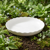 Plant Trays and Saucers with Wavy Rim, Heavy Duty Pot Saucers for Pot Drip, Assorted Colors Round Base for Garden Plants and Outdoor Plants