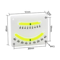 Double Tube Steel Ball Horizontal Bubble Measurement Multi-Angle Inclinometer High Precision Angle Gauge Level Measuring Tilt Angle