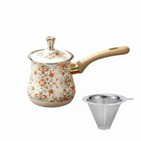 Turkish Coffee Pot Even Heat Distribution Cezve Heavy Duty for Tabletop Serving