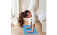 Grippy Fitness Inversion Mat Compact Fitness Mat with Alignment Lines Portable Stable for Yogis