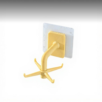 Rotating Kitchen Hook Rack No-Drill Wall Mount Storage