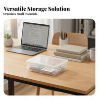 Clear Rectangular Box with Lid transparent Design for journeys, Hobbyists, Parents
