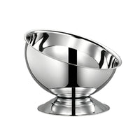 Stainless Steel Bowl Raised Pedestal Bowl Rust-Proof for Parties, Hosts