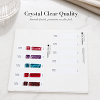 Japanese Style 5-Color Acrylic Nail Art Display Board with Tips