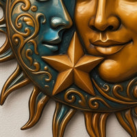 Celestial Metal Wall Art Indoor Outdoor Celestial Wall Hanging for Living Room