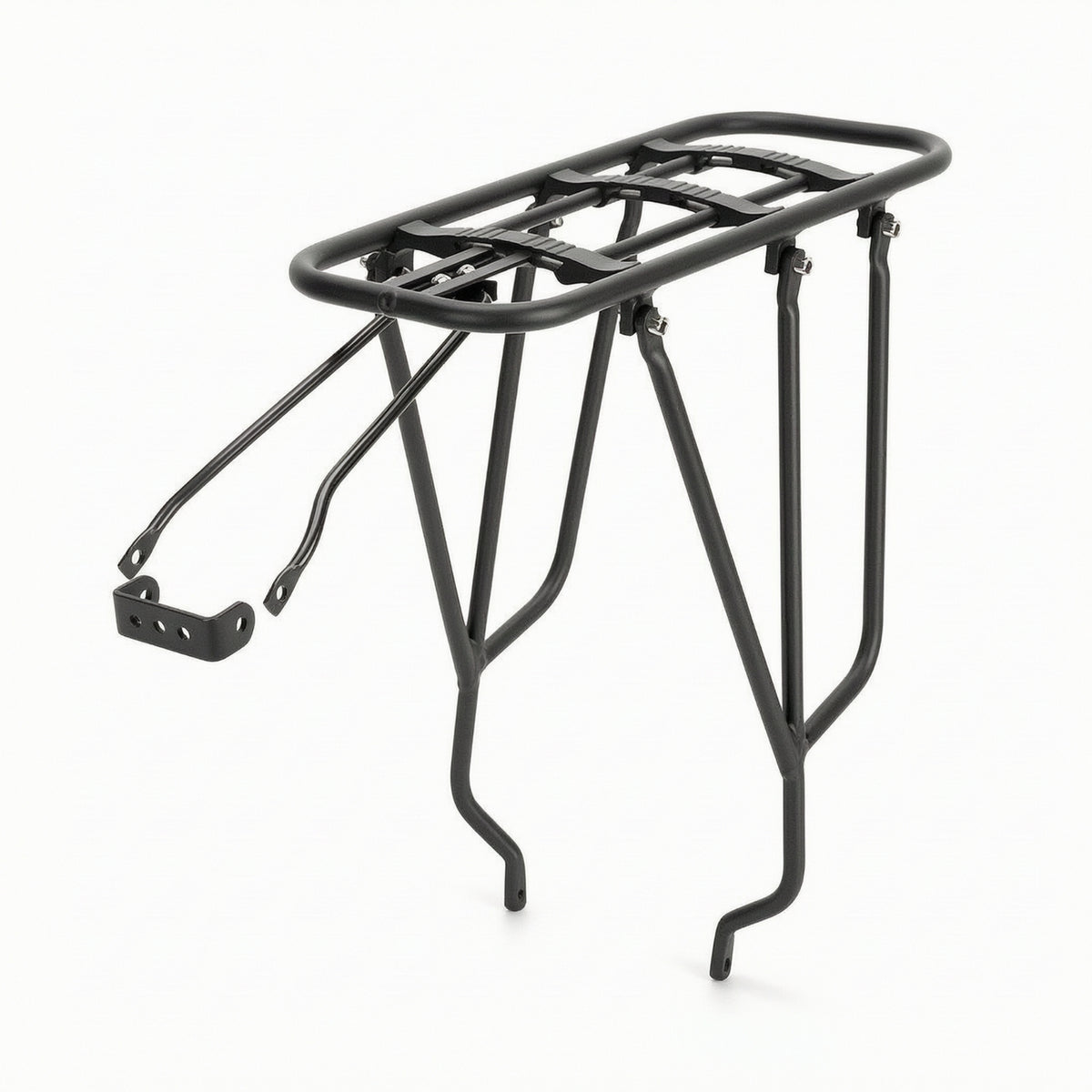 Aluminum Alloy Rear Cycle Rack with Hardware Cylindrical Rear Bike Rack Lightweight Bike Luggage Carrier High Strength for Commuting