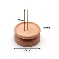 Manual Thread Spool Rack Handmade Wooden Spool Holder Tangletangle-Resistant