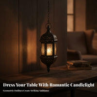 Vintage Lantern with Metal Frame